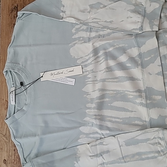 NWT SMALL ICED BLUE LONG SLEEVE TIE DYE PULLOVER TOP - Picture 13 of 16